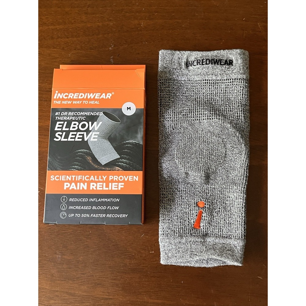 Incrediwear Elbow Sleeve Brace Compression Tennis Golf Tendonitis *New Open Box*